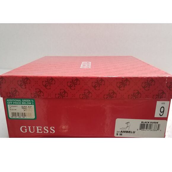 Guess Ambelu Black Suede Pumps, Size 9 - Picture 12 of 12